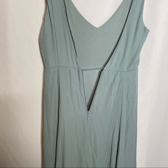 NWT SMYM Jenn Maxi Dress Silver Sage Crisp Small - Picture 5 of 8
